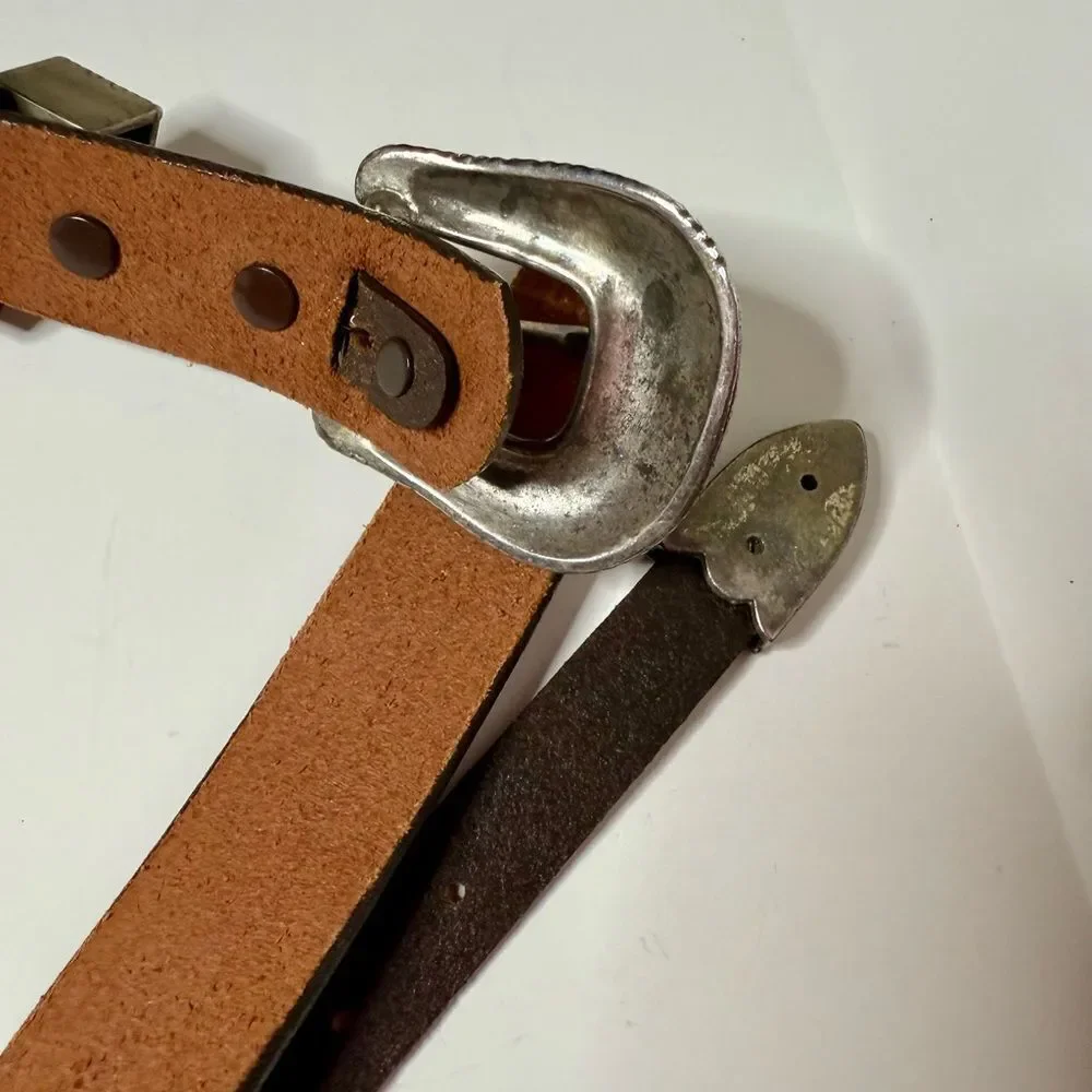 Tom Taylor Texas Handmade Mens Luxury Leather Sterling Silver Belt and Buckle